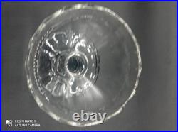 6 coupes à Champagne en Cristal de BACCARAT côtes plates, signées