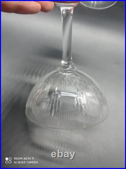 6 coupes à Champagne en Cristal de BACCARAT modèle Molière, 12,5 cm