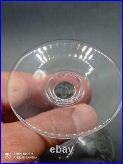 6 coupes à Champagne en Cristal de BACCARAT modèle Molière, 12,5 cm