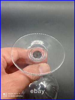 6 coupes à Champagne en Cristal de BACCARAT modèle Molière, 12,5 cm