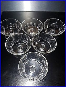 6 coupes a champagne en Cristal De BACCARAT Signés Modèle Périgord old crystal