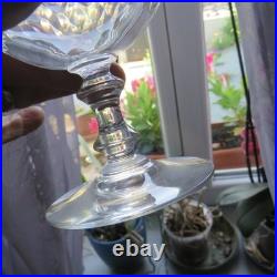 6 coupes a champagne en cristal de Baccarat signé modèle ARMAGNAC
