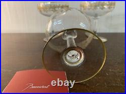 6 coupes à champagne modèle Récamier en cristal de Baccarat (prix à la pièce)
