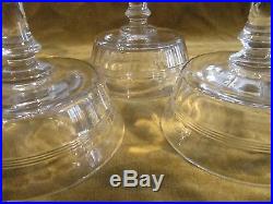6 coupes champagne cristal Baccarat 1916 taille 8557 crystal champagne cups
