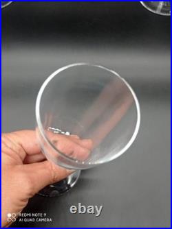 6 flutes à Champagne en Cristal de BACCARAT modèle Dom Pérignon, signé, H 23,5cm