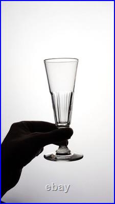 6 flutes à Champagne en cristal de BACCARAT SAINT LOUIS modèle Caton