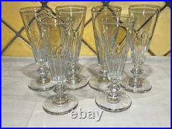 6 flutes à Champagne en cristal de BACCARAT SAINT LOUIS modèle Caton 6 flutes à Champagne en cristal de BACCARAT SAINT LOUIS modèle Caton