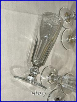 6 flutes à Champagne en cristal de BACCARAT SAINT LOUIS modèle Caton 6 flutes à Champagne en cristal de BACCARAT SAINT LOUIS modèle Caton