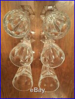 6 flûtes à champagne en cristal BACCARAT modèle Harcourt 1841 Estampillées