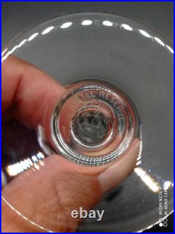 6 flutes à champagne en cristal de BACCARAT modèle CAPRI, signé, H 18,7 cm