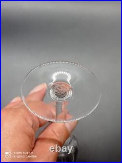6 flutes à champagne en cristal de BACCARAT modèle CAPRI, signé, H 18,7 cm