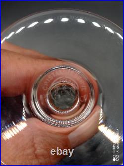 6 flutes à champagne en cristal de BACCARAT modèle CAPRI, signé, H 18,7 cm