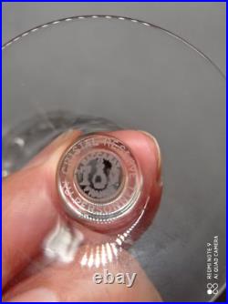 6 flutes à champagne en cristal de BACCARAT modèle CAPRI, signé, H 18,7 cm