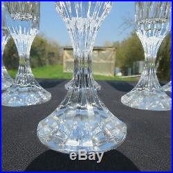 6 flûtes à champagne en cristal de baccarat modèle assas signé H 21,3 cm
