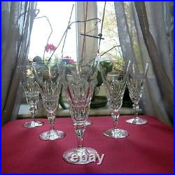6 flutes à champagne en cristal de baccarat modèle piccadilly signé