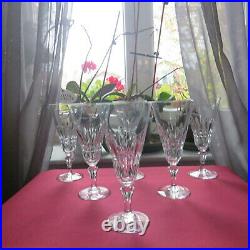 6 flutes à champagne en cristal de baccarat modèle piccadilly signé