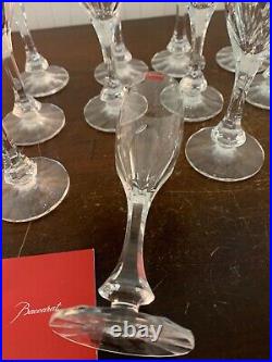 6 flûtes à champagne modèle Monaco en cristal de Baccarat (prix à la pièce)