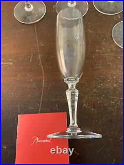 6 flûtes champagne modèle Naples cristal Baccarat (prix à la pièce)
