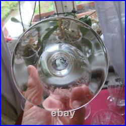 6 grand verres a eau en cristal de baccarat modèle Argentina signé H 11 CM