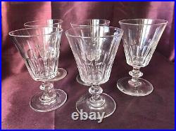 6 grands verres à eau en cristal de Baccarat, St Louis modèle Caton