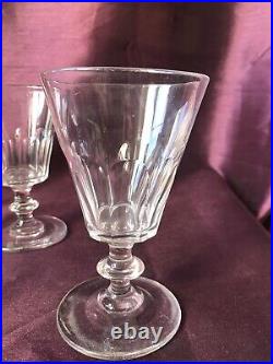 6 grands verres à eau en cristal de Baccarat, St Louis modèle Caton