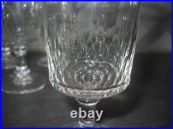 6 grands verres à eau en cristal de Baccarat modèle Richelieu H 15