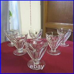 6 verre à porto en cristal de baccarat modèle Talleyrand H 6,5 cm