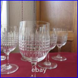 6 verre a vin en cristal de baccarat modèle Nancy H 12,5 cm