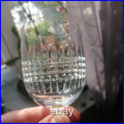 6 verre a vin en cristal de baccarat modèle Nancy H 12,5 cm