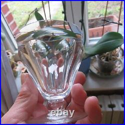 6 verre a vin en cristal de baccarat modèle Talleyrand H 8,5 cm signé lot 4
