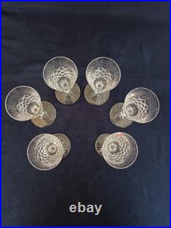 6 verres Burgos en cristal de Baccarat