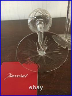 6 verres Roemer en cristal de Baccarat hauteur 19.3 cm (prix du lot)