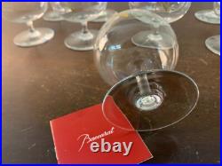 6 verres à Cognac Napoléon or cristal de Baccarat h 11 cm (prix à la pièce) 6 verres à Cognac Napoléon or cristal de Baccarat h 11 cm (prix à la pièce)