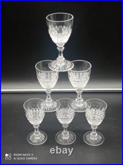6 verres à Liqueur, vin cuit ou Porto en Cristal de BACCARAT Taille 5475