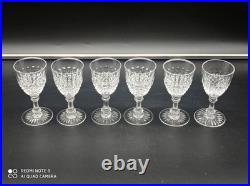 6 verres à Liqueur, vin cuit ou Porto en Cristal de BACCARAT Taille 5475
