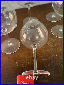 6 verres à dégustation en cristal de Baccarat (prix à la pièce)