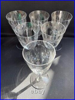 6 verres à eau Baccarat service Molière