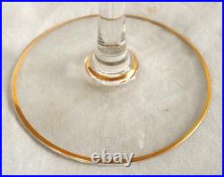 6 verres à eau cristal de Baccarat modèle Louis XV Gold