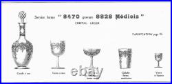 6 verres à eau cristal de Baccarat modèle Medicis 15,6cm 6 verres à eau cristal de Baccarat modèle Medicis 15,6cm
