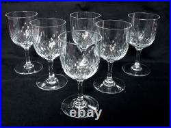 6 verres à eau cristal de Baccarat modèle Richelieu