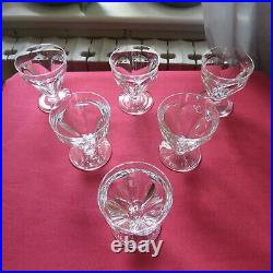 6 verres à eau cristal de baccarat modèle Talleyrand signé H 10,7 cm