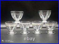 6 verres à eau en cristal de BACCARAT modèle Sévigné 6 verres à eau en cristal de BACCARAT modèle Sévigné
