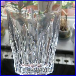 6 verres a eau en cristal de Baccarat modèle Carcassonne H 16 cm signé