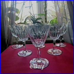 6 verres à eau en cristal de Baccarat modèle val de Loire signé 2