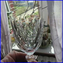 6 verres à eau en cristal de Baccarat signé modèle ARMAGNAC H 14 cm