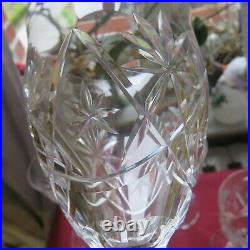 6 verres a eau en cristal de baccarat H 19 CM