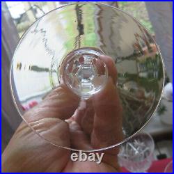 6 verres a eau en cristal de baccarat H 19 CM