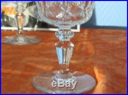 6 verres a eau en cristal de baccarat modèle ÎLE DE FRANCE signé