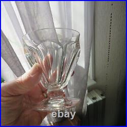 6 verres à eau en cristal de baccarat modèle Talleyrand signé H 10,8 cm