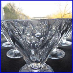 6 verres à eau en cristal de baccarat modèle Talleyrand signé lot 2